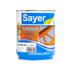 Esmalte Anticorrosivo Sayer Blanco Brillante 1 Lt