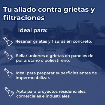 Cemento Acrílico Unimper Uniblock Blanco 3.8 L