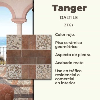 Piso Tanger Rojo Daltile 45x45 cm