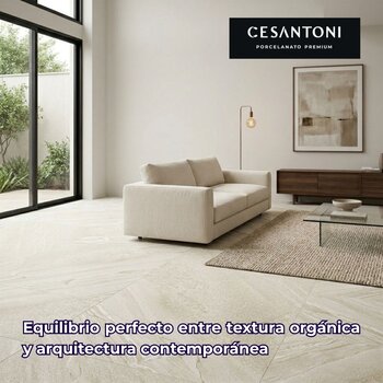 Piso Antiderrapante Piamont Blanco Cesantoni 45x90 cm