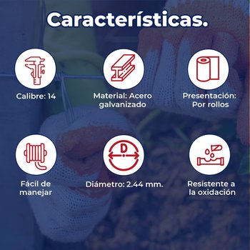 Alambre Galvanizado CAL 14.5 (Precio por kilo)