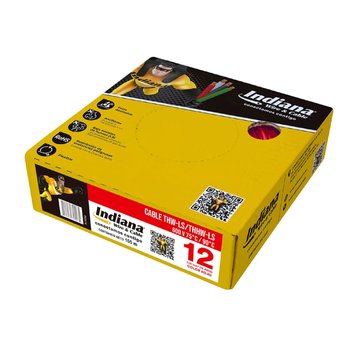 Cable Eléctrico Rojo Rollo de 100 M Calibre 12 THW-LS