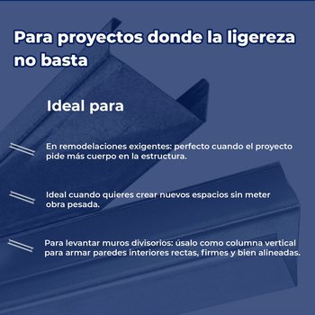 Poste Metálico Calibre 26 6.35X2.44 M