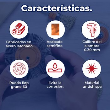 Juego de 4 cardas para taladro Truper