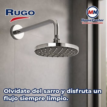 Regadera Redonda Sin Brazo Amsterdam 6" Antisarro Rugo Cromo