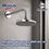 Regadera Redonda Sin Brazo Amsterdam 6" Antisarro Rugo Cromo