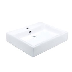 Lavabo de Sobreponer Helvex con una perforación y con rebosadero Lavabo de Sobreponer Helvex con una perforación y con rebosadero