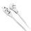 Extensión Eléctrica Doméstica Blanca Volteck 2 m