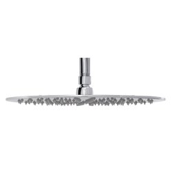 Regadera Redonda Plato Ancho 12 pulg Chorro Fijo Cromo H-3010