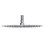Regadera Redonda Plato Ancho 12 pulg Chorro Fijo Cromo H-3010