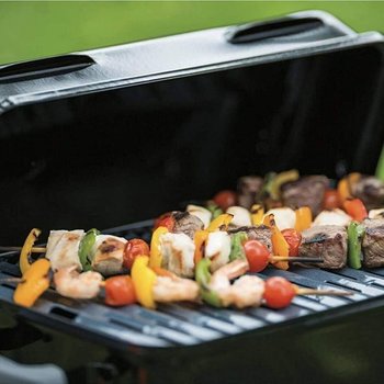 Asador Portátil Rectangular de Acero 30X45cm