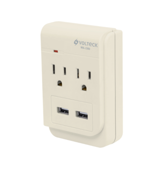 Multicontacto 2 Entradas Con 2 Entradas USB
