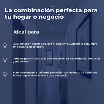 Luminario led sobreponer techo 6 pulgadas 12 watts drum blanco