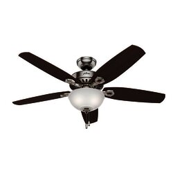 Ventilador Builder Deluxe 52 pulg Niquel cepillado Hunter