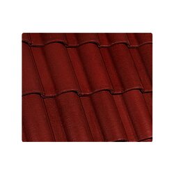 Teja Concreto Mediterráneo 44 x 30 cm Rojo Rubí