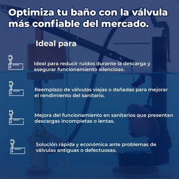 Válvula P/Sanitario 200CM135 Con Sapo 501 Fluidmaster