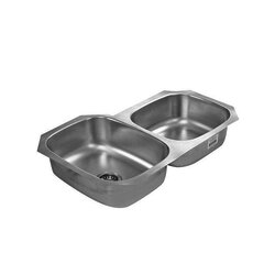 Fregadero CS214 marca Eb Técnica 100 x 44 cm 2 Tinas