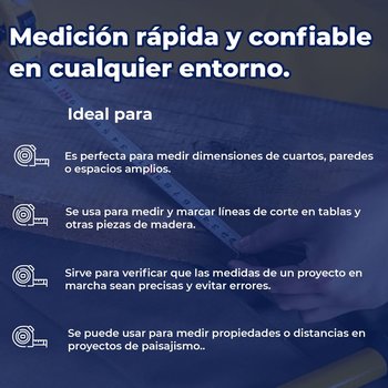 Flexómetro Pretul 5 m Varios Colores