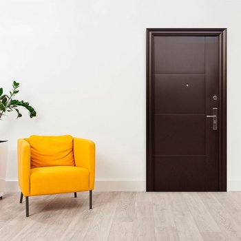 Puerta Izq Serie 5 Alta Seguridad 95X213 MTS CHOCOLATE