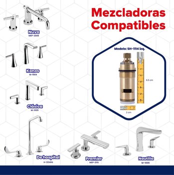 Valvex V Izquierdo Grande SH1114 Helvex