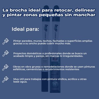 Brocha Byp de cerda natural La Regia ½” Pulgada