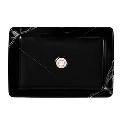 Lavabo sobreponer Duero statuario black Foncer Lavabo sobreponer Duero statuario black Foncer