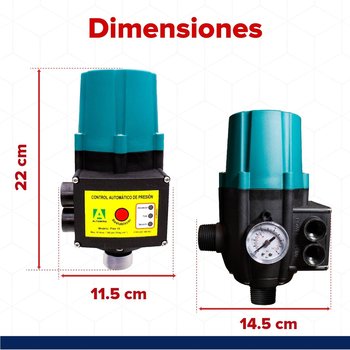 Kit Presión Para Presurizador Con Manómetro Led Altamira