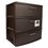 Cajonera Plástica 3 Niveles 40X55X61 CM Color Marrón