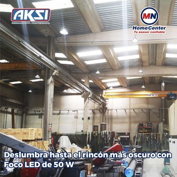 Foco Led Alta Potencia Aksi 50 W Luz Blanca E27