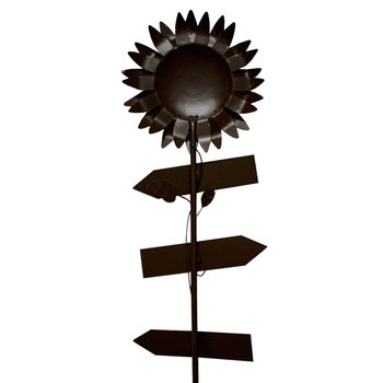 Estaca decorativa para jardín figura Girasol letreros 1.06 M