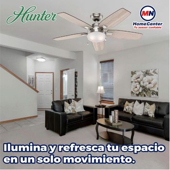Ventilador Antero Niquel 46 pulg Hunter