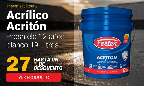 Impermeabilizante acrílico Acritón Proshield 12 años blanco 19 L