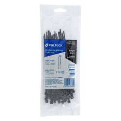 Cinchos plasticos 40 lb 15 cm 18 kg negros 50 pzas