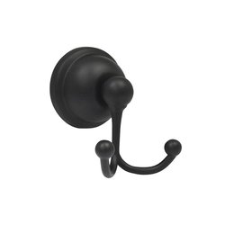 Gancho Doble Acabado Negro Rugo GA80N