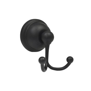 Gancho Doble Acabado Negro Rugo GA80N