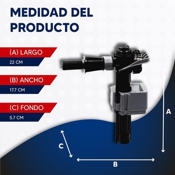 Válvula de Llenado Con Flotador 1/2 Pulgada Negro Fluidmaster