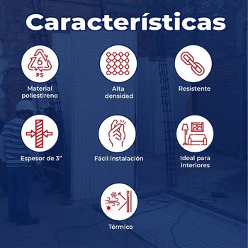 Panel W Divisorio Poliestireno 3 pulg