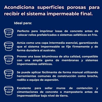 SELLADOR ASFALTICO BASE AGUA FESTER HIDROPRIMER 19L