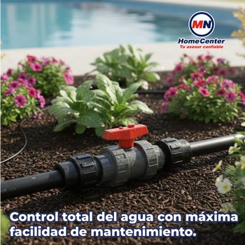 Válvula Esfera PVC Cementar Doble Unión 038 MM 1 1/2