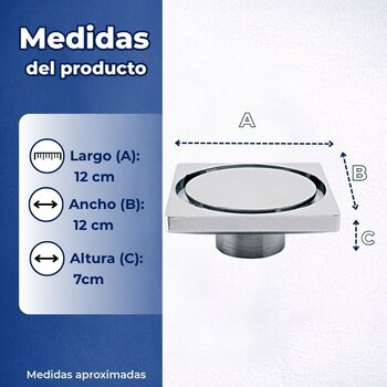 Rebosadero Con Contorno Cuadrado Para Baño Helvex 342-CL