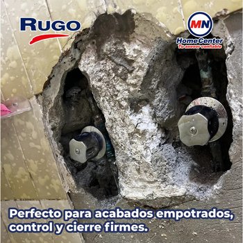 Llave Válvula Para Empotrar Rosca Chapetón Rugo 38IC