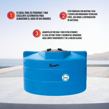 Cisterna Rotoplas Equipada 10 000 l