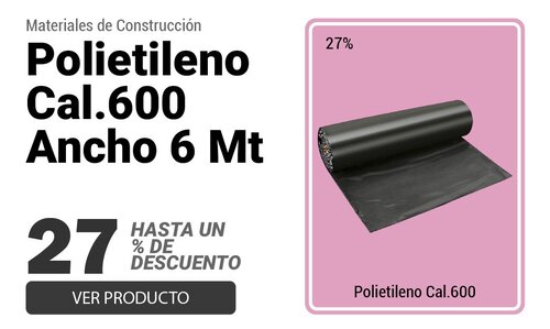 Polietileno negro CAL.600