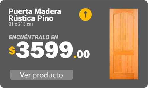 Puerta Madera Rústica Pino 91 x 213 cm