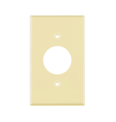 Placa de ABS para Contacto Redondo, STD, Marfil PPSE-S