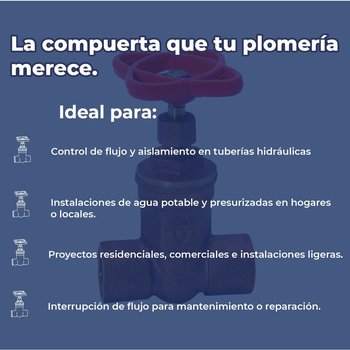 Válvula Compuerta Roscable Husky 013 mm Urrea