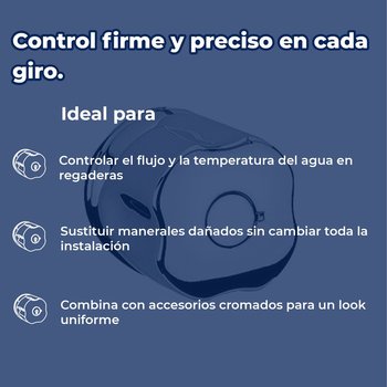 Llave Maneral Para Regadera Antea Helvex Cromo C-46