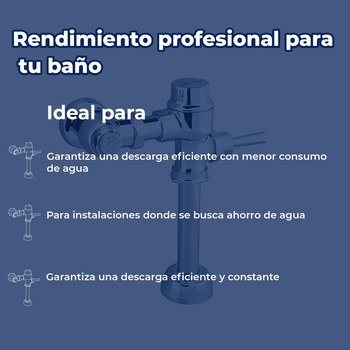 Fluxómetro con Manija para WC Helvex 38 mm 110-WC-4.8