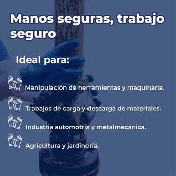 Guantes de algodón recubiertos de nitrilo unitalla