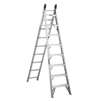 Escalera Convertible Aluminio 17 Peldaños marca Cuprum